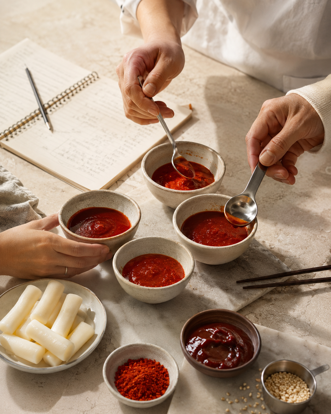 Recipe development and Korean ingredient testing that shaped the So Seoul café experience
